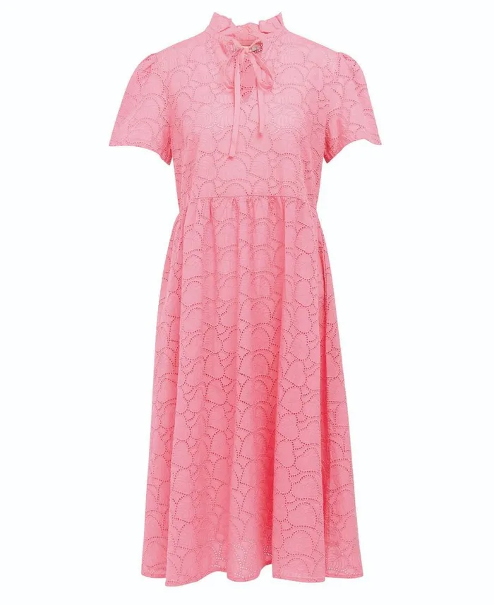 Women Dresses and Skirts Barbour Palmetto Midi Dress Hibiscus Women Dresses and Skirts Barbour Palmetto Midi Dress Hibiscus