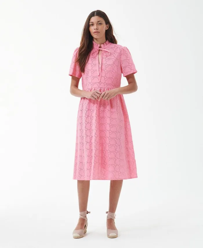 Women Dresses and Skirts Barbour Palmetto Midi Dress Hibiscus Women Dresses and Skirts Barbour Palmetto Midi Dress Hibiscus