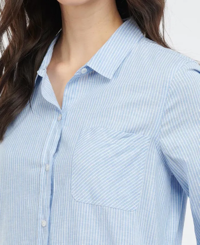 Women Dresses and Skirts Barbour Seaglow Dress Chambray Stripe Women Dresses and Skirts Barbour Seaglow Dress Chambray Stripe