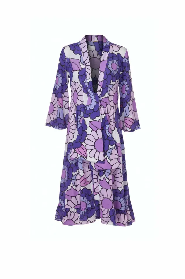 Women Dresses DODO BAR OR Charlotte Dress Lulu Purple Print