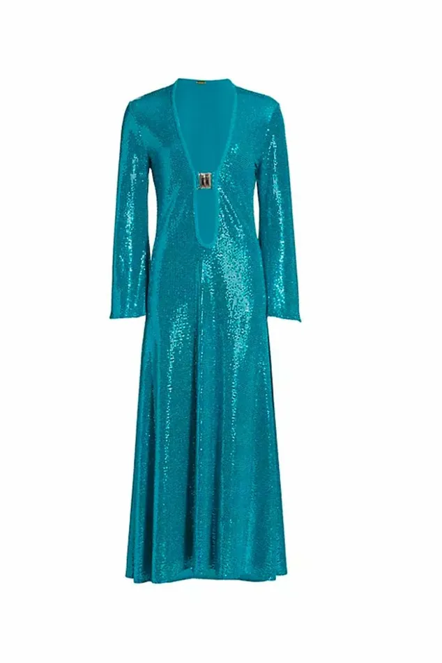 Women Dresses DODO BAR OR Jullie Dress Turquoise