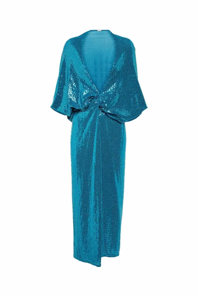 Women Dresses DODO BAR OR Kimel Dress Turquoise