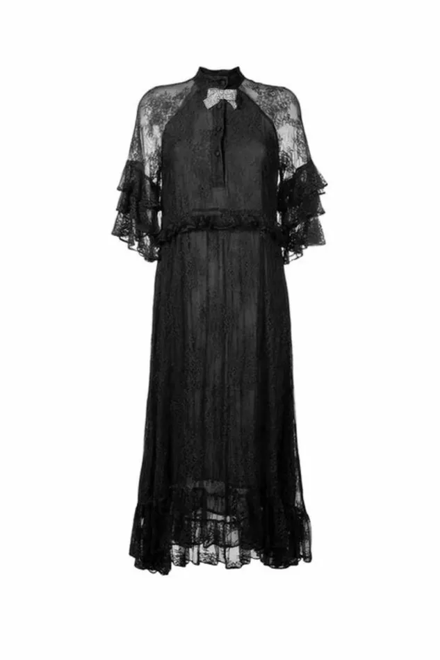 Women Dresses DODO BAR OR Rossano Lace Dress Black