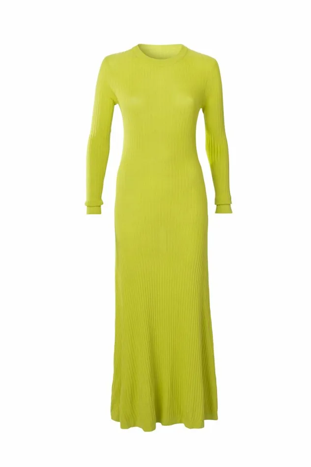 Women Dresses DODO BAR OR Sara Knit Dress Yellow