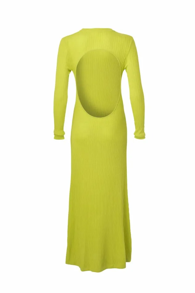 Women Dresses DODO BAR OR Sara Knit Dress Yellow