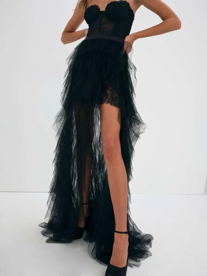 Women Dresses For Love and Lemons Bustier Gown Black Women Dresses For Love and Lemons Bustier Gown Black