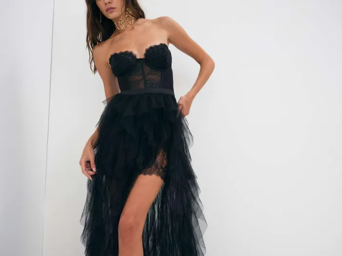 Women Dresses For Love and Lemons Bustier Gown Black Women Dresses For Love and Lemons Bustier Gown Black