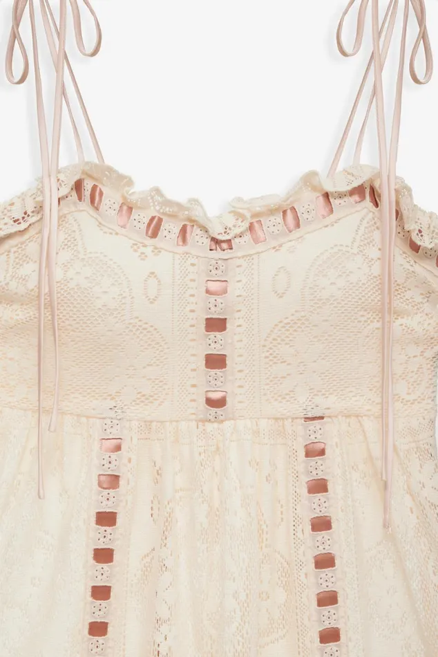 Women Dresses For Love and Lemons Charlotte Maxi Dress Beige Women Dresses For Love and Lemons Charlotte Maxi Dress Beige