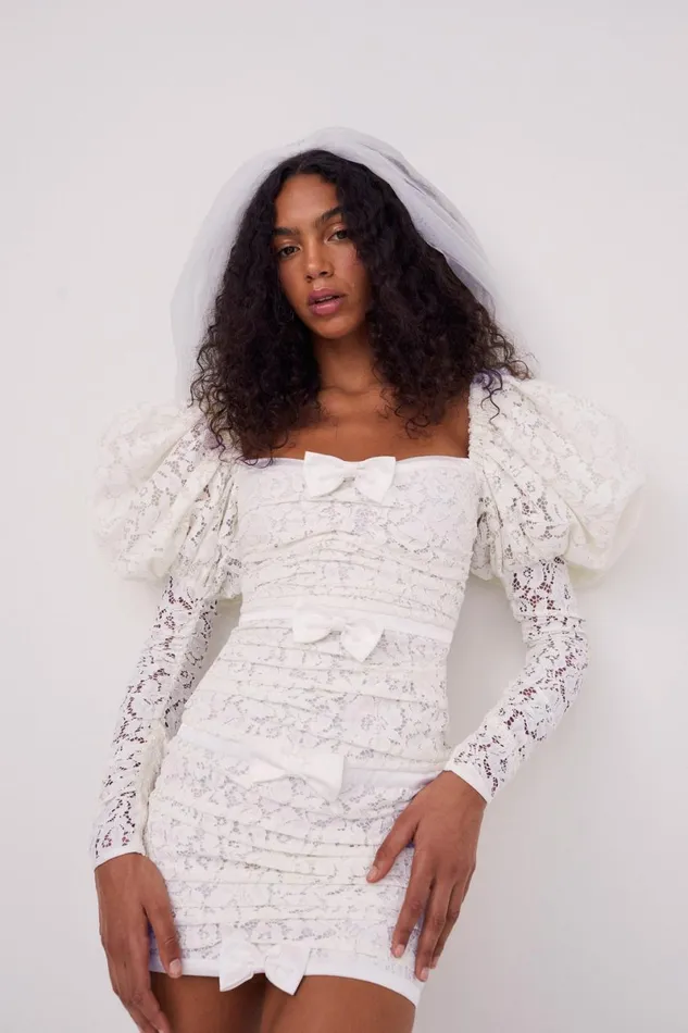 Women Dresses For Love and Lemons Colette Bridal Gown White Women Dresses For Love and Lemons Colette Bridal Gown White