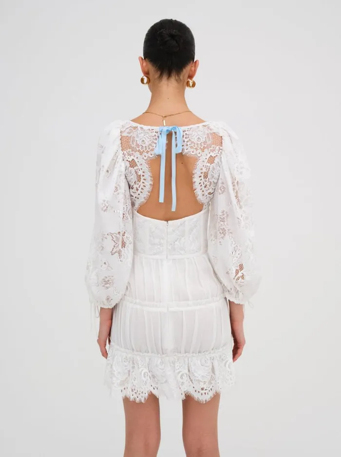 Women Dresses For Love and Lemons Ellis Mini Dress White Women Dresses For Love and Lemons Ellis Mini Dress White