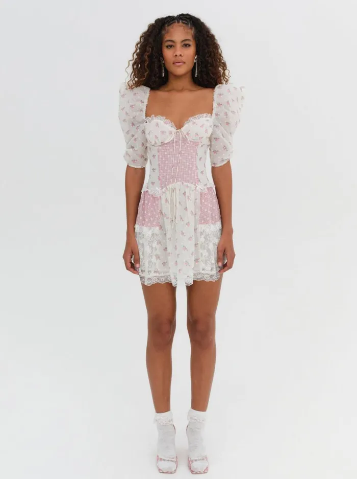 Women Dresses For Love and Lemons Francine Mini Dress Pink Women Dresses For Love and Lemons Francine Mini Dress Pink