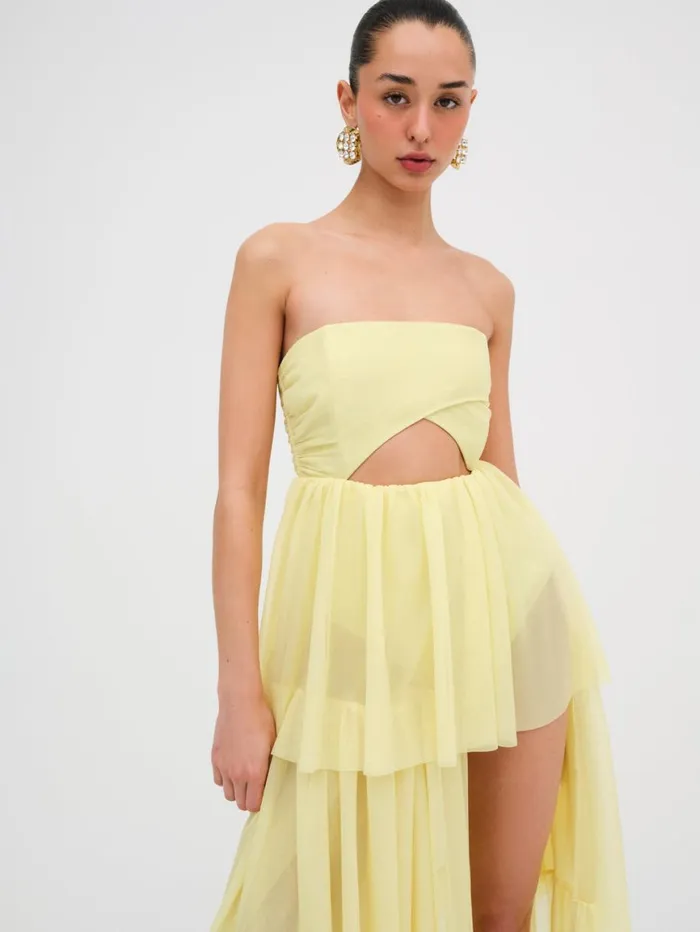 Women Dresses For Love and Lemons Juni Maxi Dress Yellow Women Dresses For Love and Lemons Juni Maxi Dress Yellow