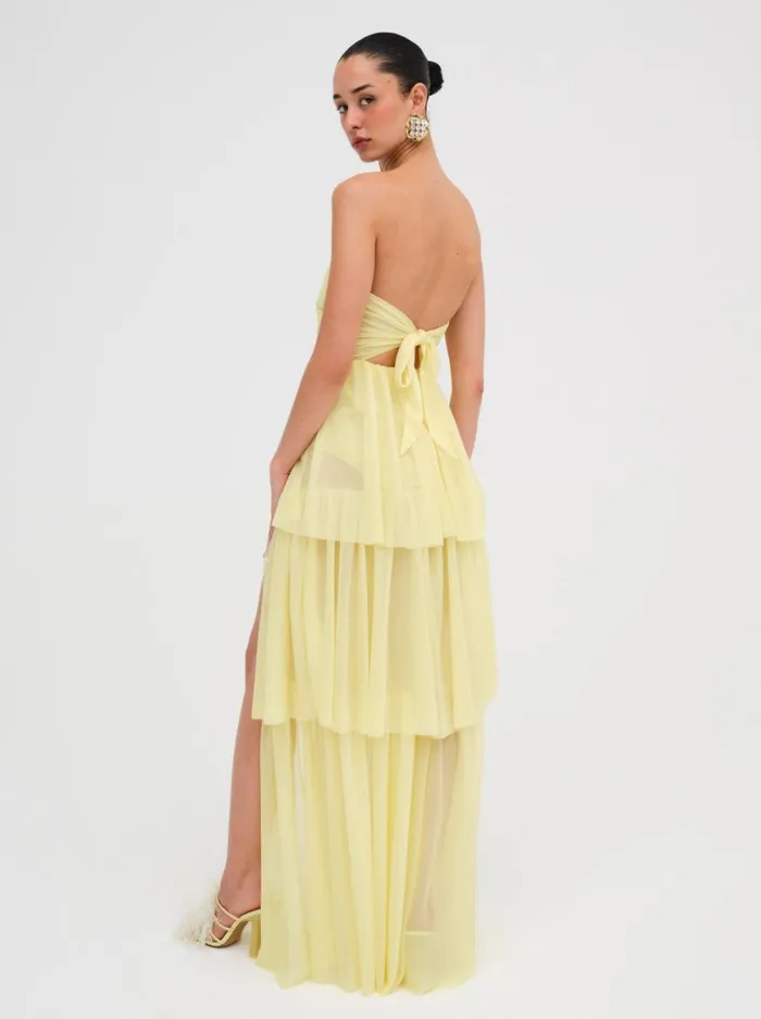 Women Dresses For Love and Lemons Juni Maxi Dress Yellow Women Dresses For Love and Lemons Juni Maxi Dress Yellow