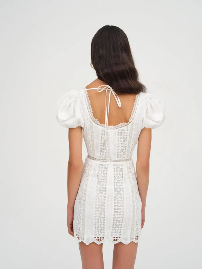 Women Dresses For Love and Lemons Tracy Mini Dress White Women Dresses For Love and Lemons Tracy Mini Dress White