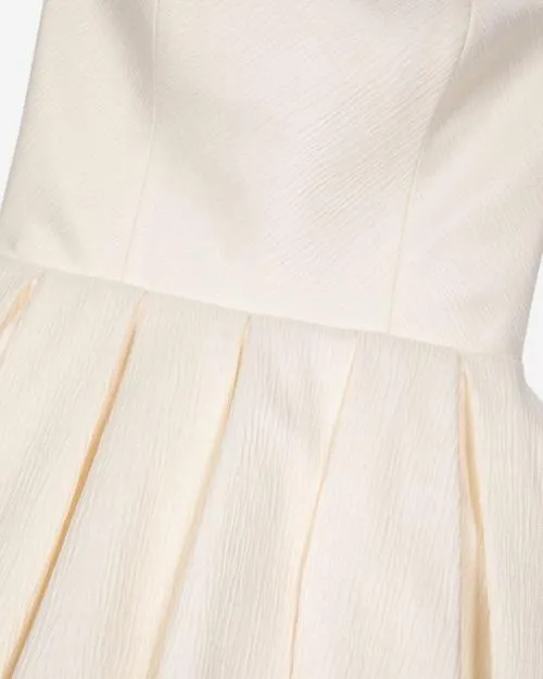 Women Dresses The Kooples Short Ecru Bustier Dress Ecru