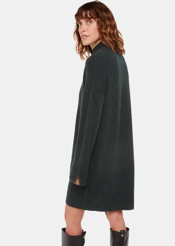 Women Dresses Whistles Forest Green Amelia Wool Knitted Dress