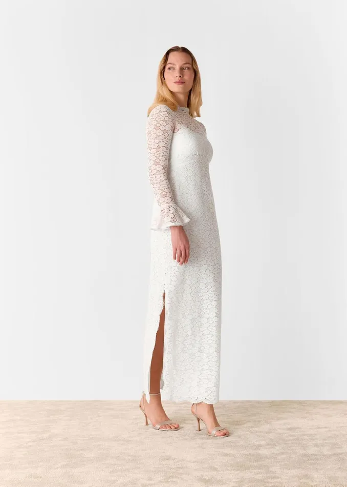 Women Dresses Whistles Ivory Frances Lace Wedding Dress