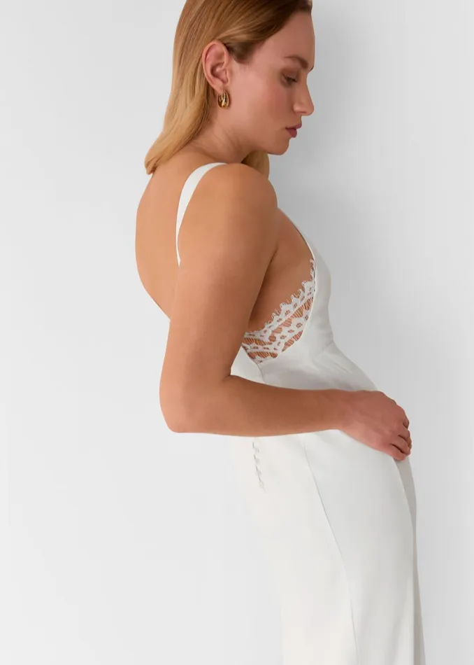 Women Dresses Whistles Ivory Lina Lace Insert Wedding Dress