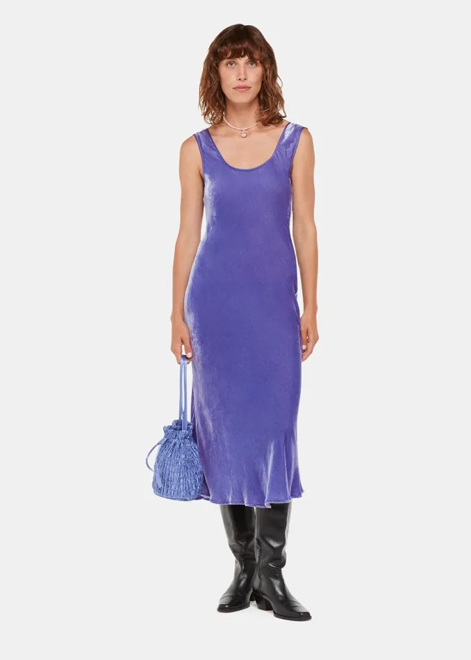 Women Dresses Whistles Purple Hai Velvet Sienna Dress
