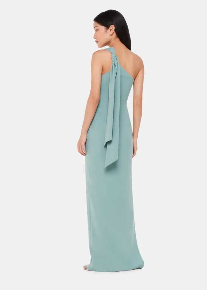 Women Dresses Whistles Sage Green Bethan One Shoulder Maxi Dress