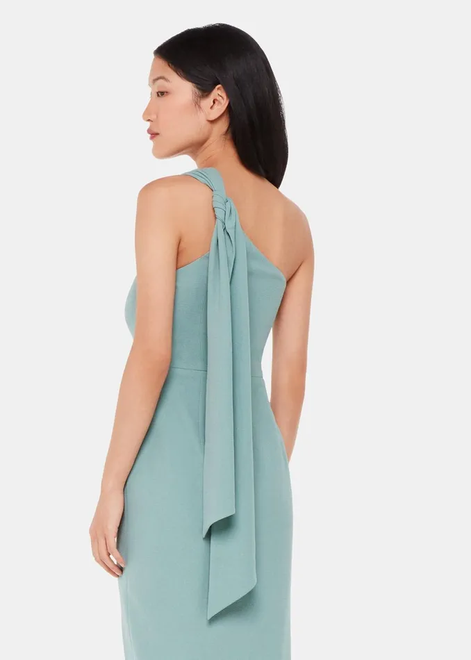 Women Dresses Whistles Sage Green Bethan One Shoulder Maxi Dress
