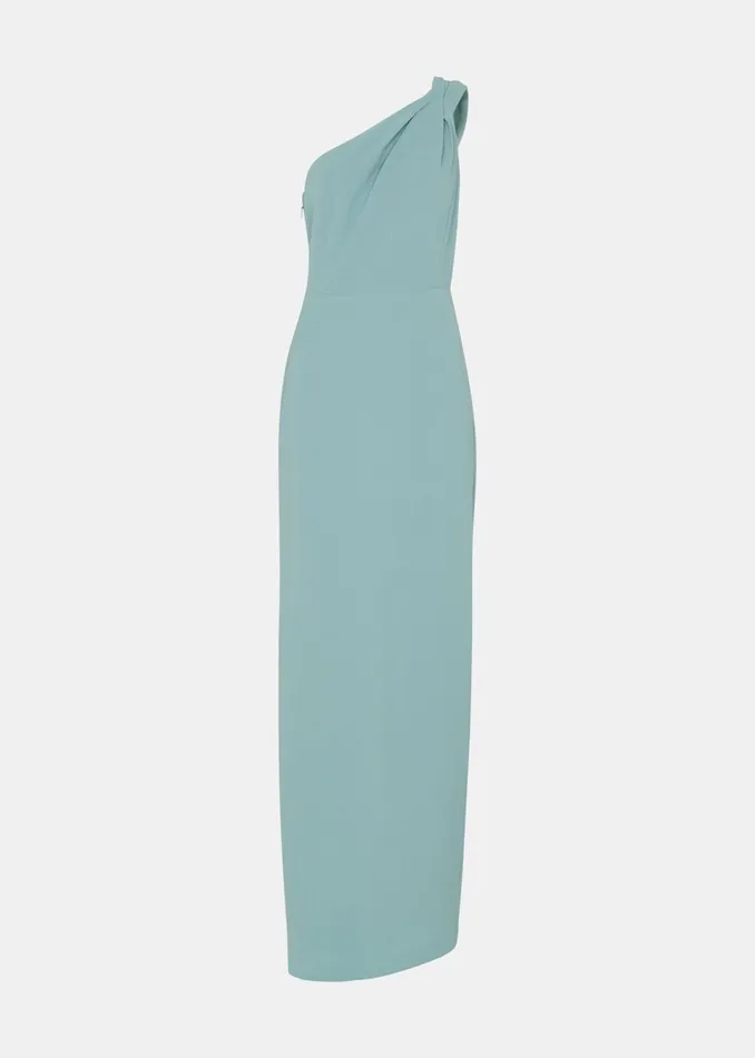 Women Dresses Whistles Sage Green Bethan One Shoulder Maxi Dress