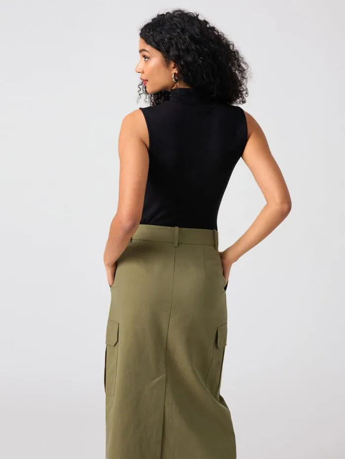 Women Essential Sleeveless Mock Neck Tank Black Sanctuary Clothing Tees and Tops Women Essential Sleeveless Mock Neck Tank Black Sanctuary Clothing Tees and Tops