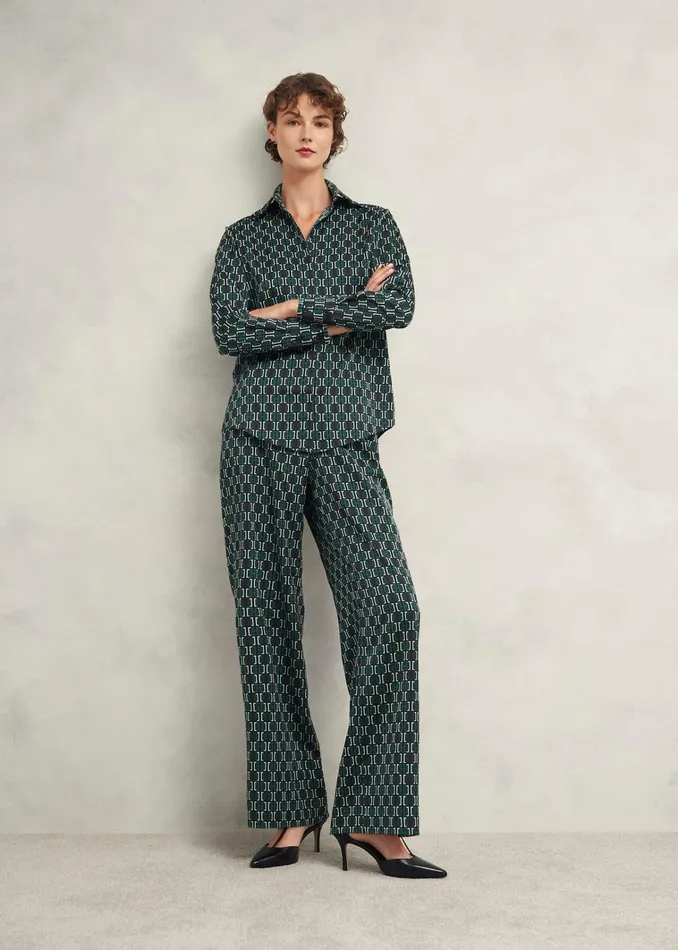 Women Finwell Satin Shirt Multi Hobbs Tops