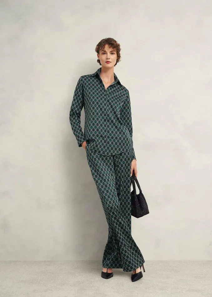 Women Finwell Satin Shirt Multi Hobbs Tops