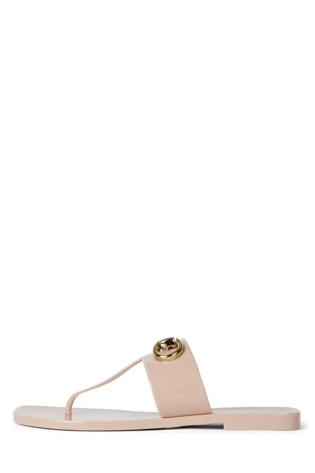 Women Flat Jeffrey Campbell ALILBIT Cream Shiny
