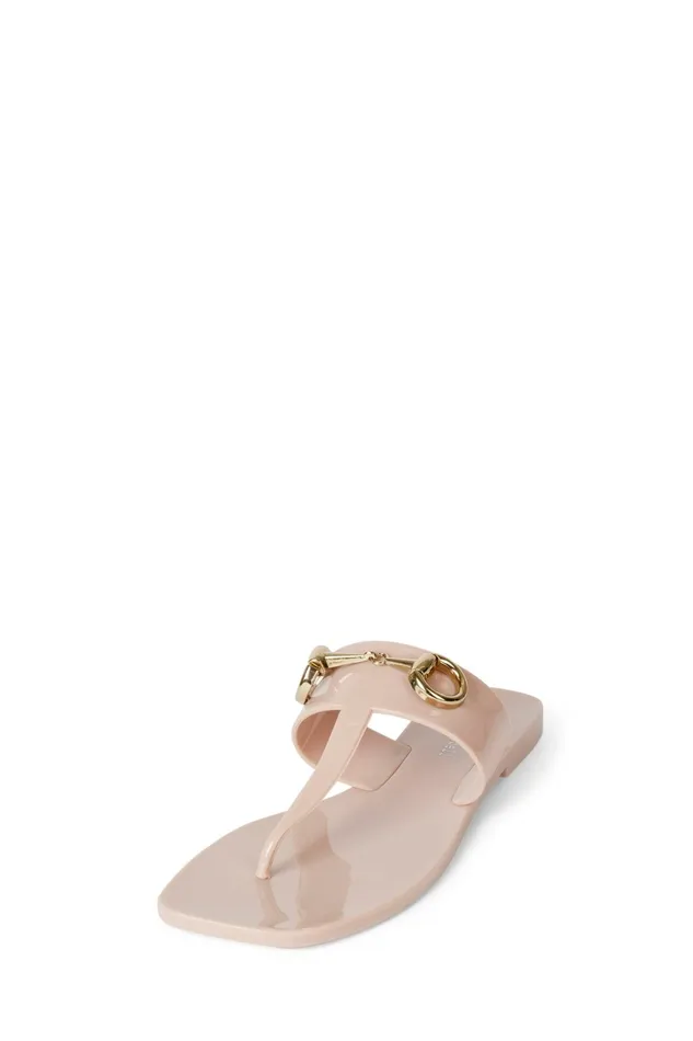 Women Flat Jeffrey Campbell ALILBIT Cream Shiny