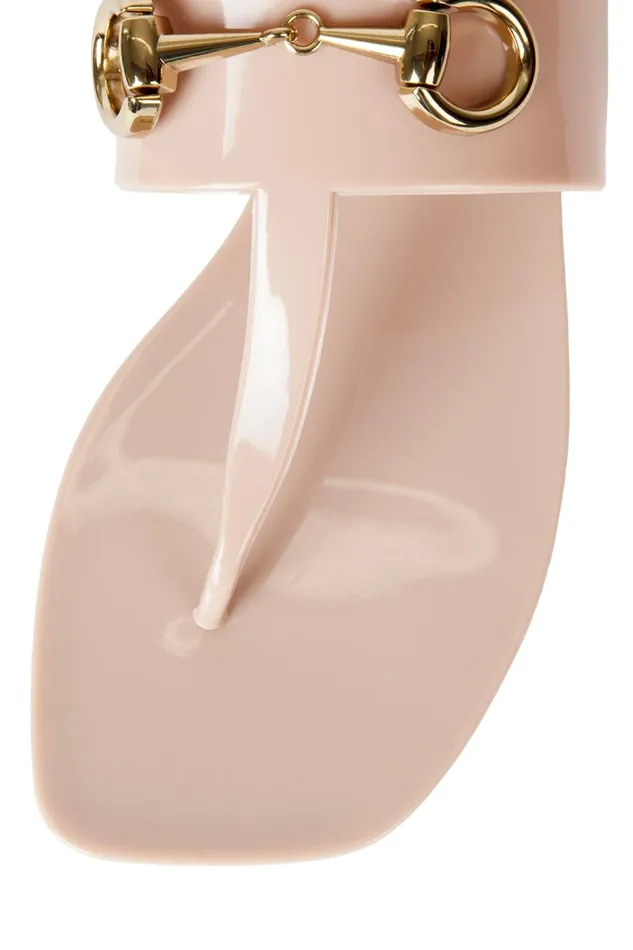 Women Flat Jeffrey Campbell ALILBIT Cream Shiny