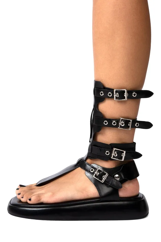 Women Flat Jeffrey Campbell AMOZONIA Black