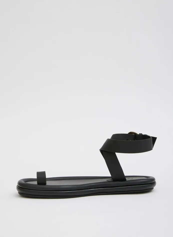 Women Flats Tibi Dwayne Sandal Black