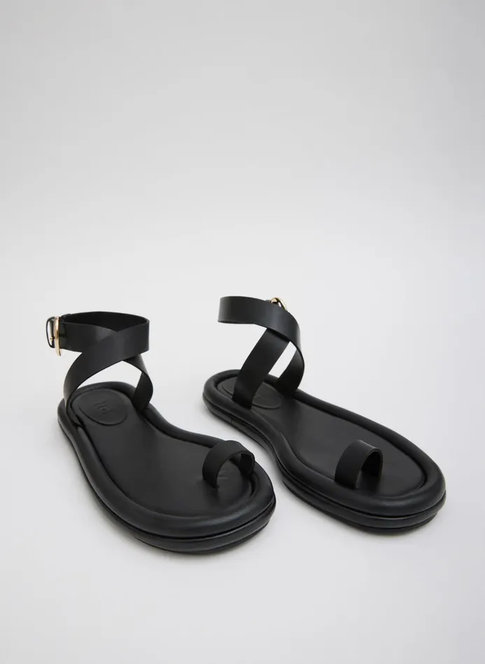 Women Flats Tibi Dwayne Sandal Black