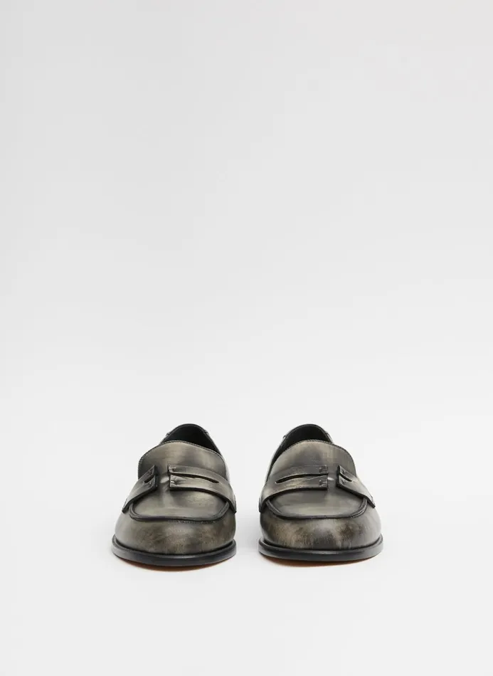 Women Flats Tibi Nacho Loafer Blackwhite