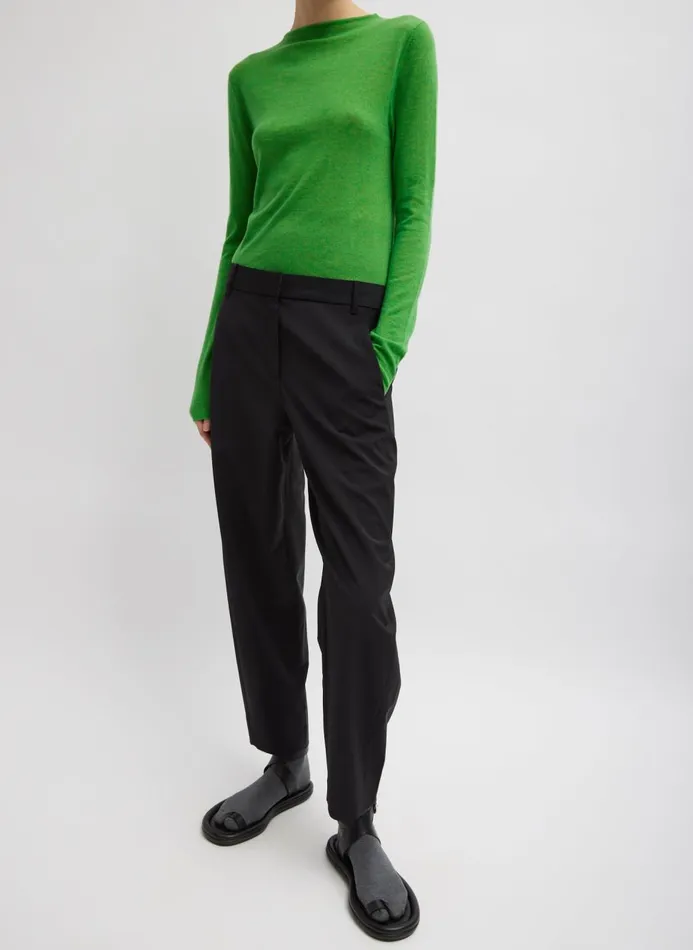 Women Fundamentals Tibi Tropical Wool Reese Sculpted Trouser Black