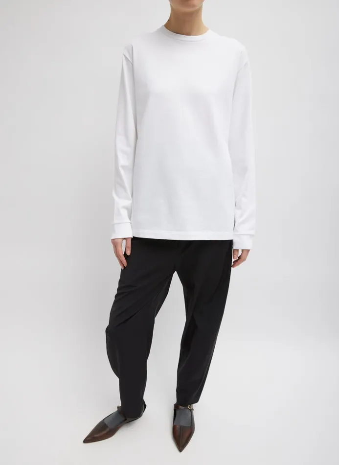 Women Fundamentals Tibi Tropical Wool Reese Sculpted Trouser Black