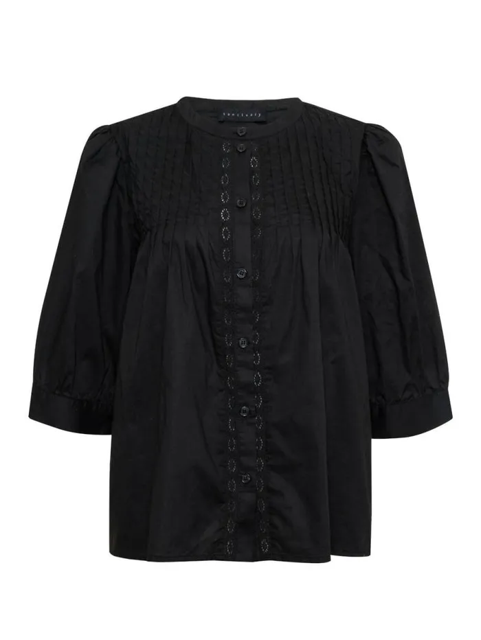 Women Gentle Pintuck Blouse Black Sanctuary Clothing Tees and Tops Women Gentle Pintuck Blouse Black Sanctuary Clothing Tees and Tops