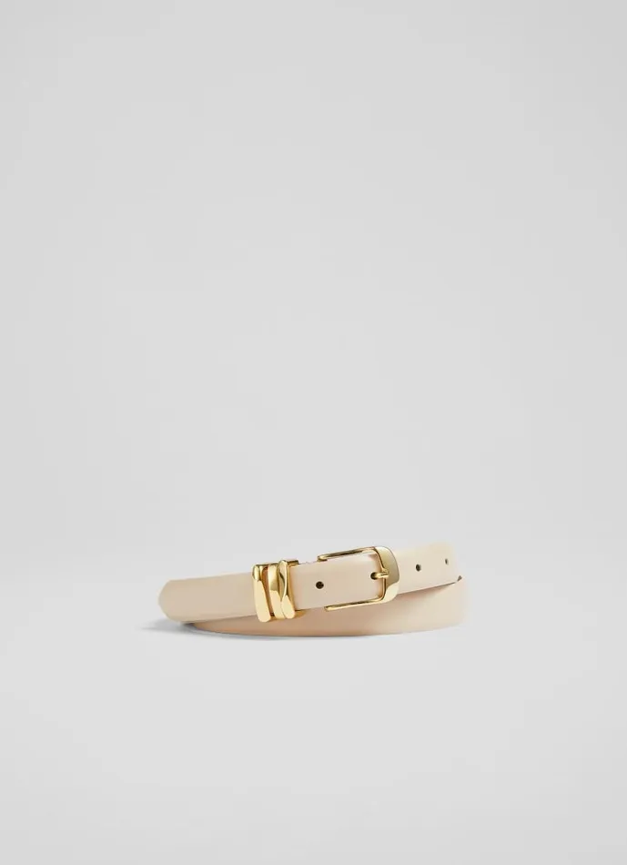 Women Georgette Beige Leather Belt LKBennett Belts