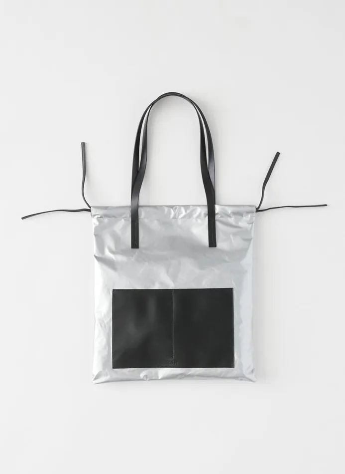 Women Handbags Tibi Metallic Lucas Bag Silver