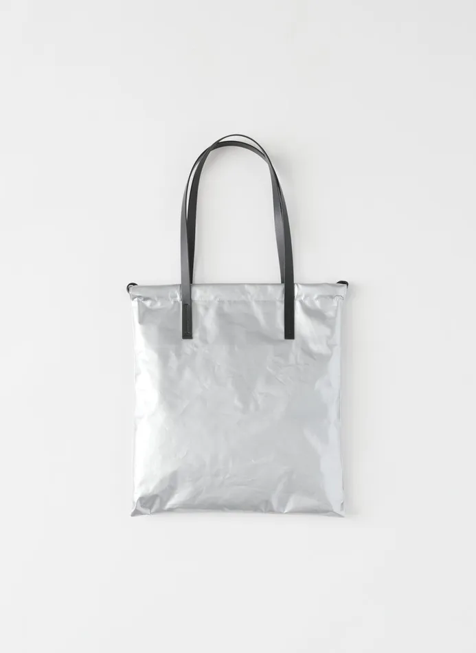 Women Handbags Tibi Metallic Lucas Bag Silver