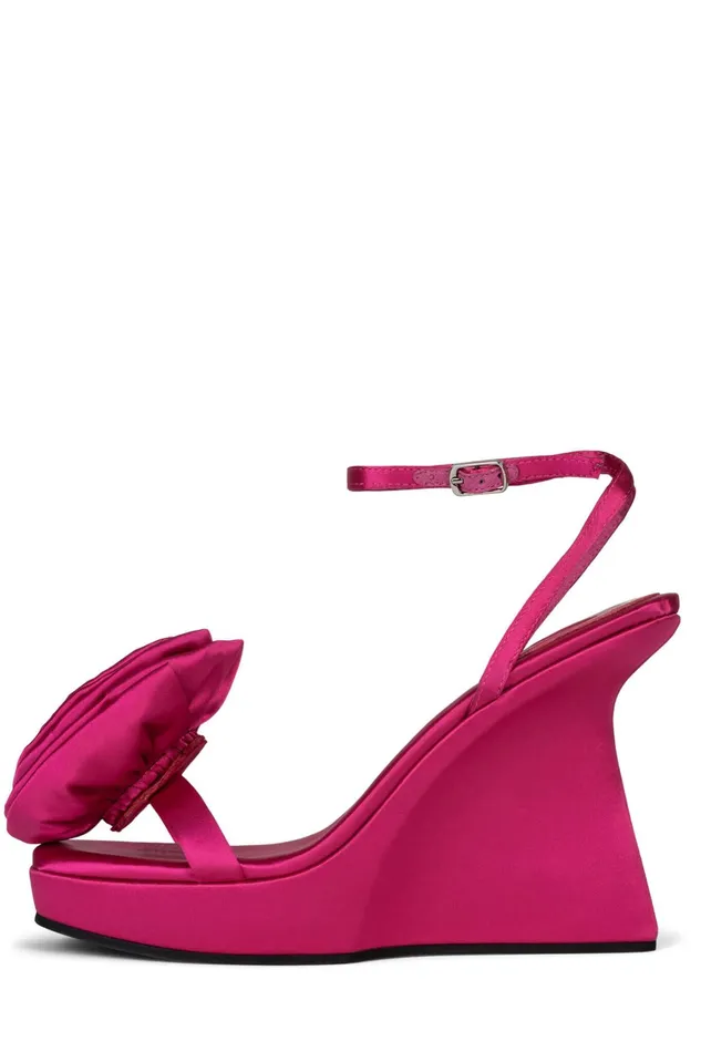 Women Heel Jeffrey Campbell HIBISCUS Fuchsia Satin