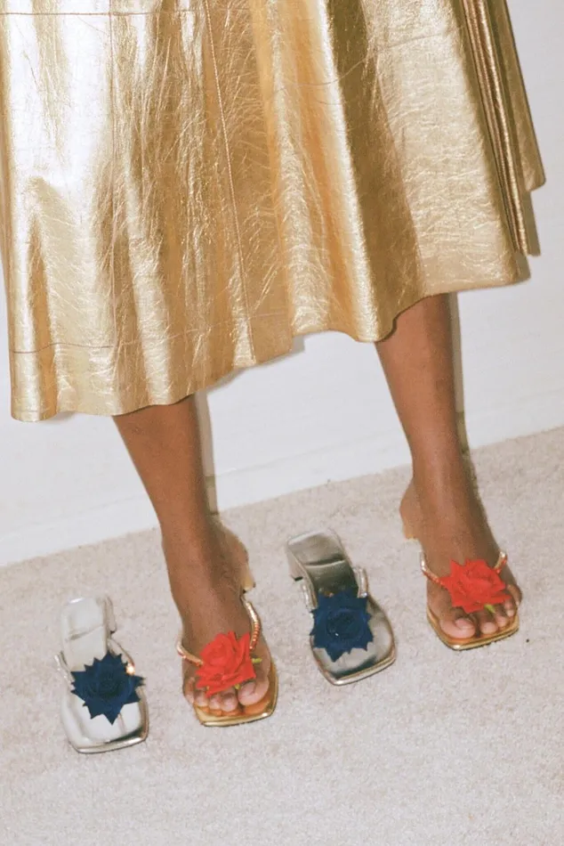 Women Heel Jeffrey Campbell PRIMROSE Silver Navy