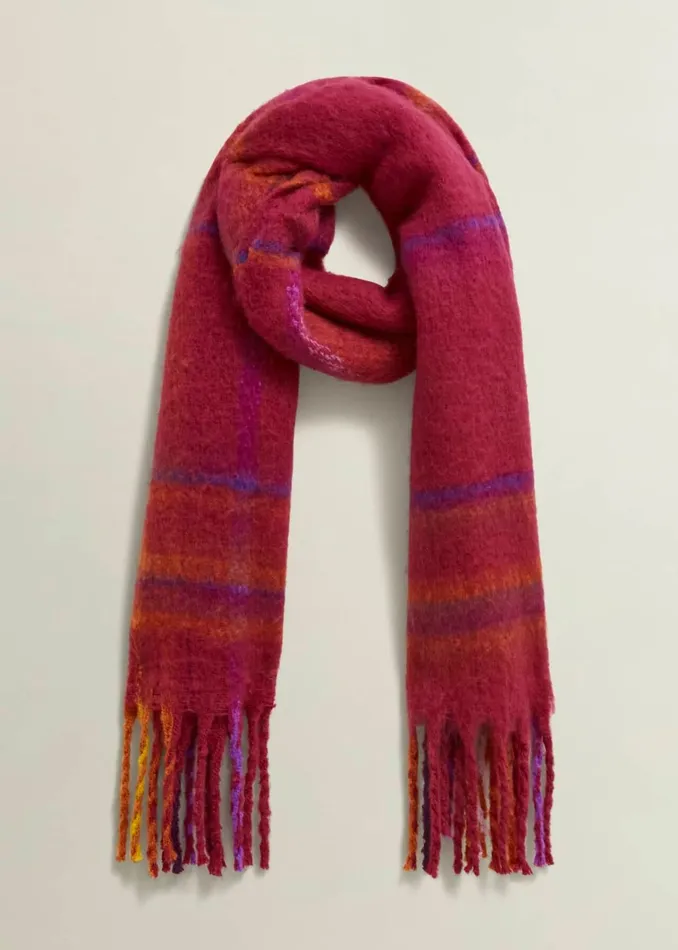 Women Helen Scarf Cranberry Pink Hobbs Scarves
