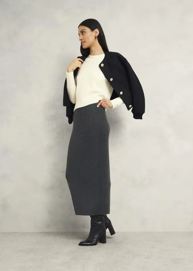 Women Hoghton Brushed Cashmere Jumper Warm Ivory Hobbs Jumpers and Cardigans