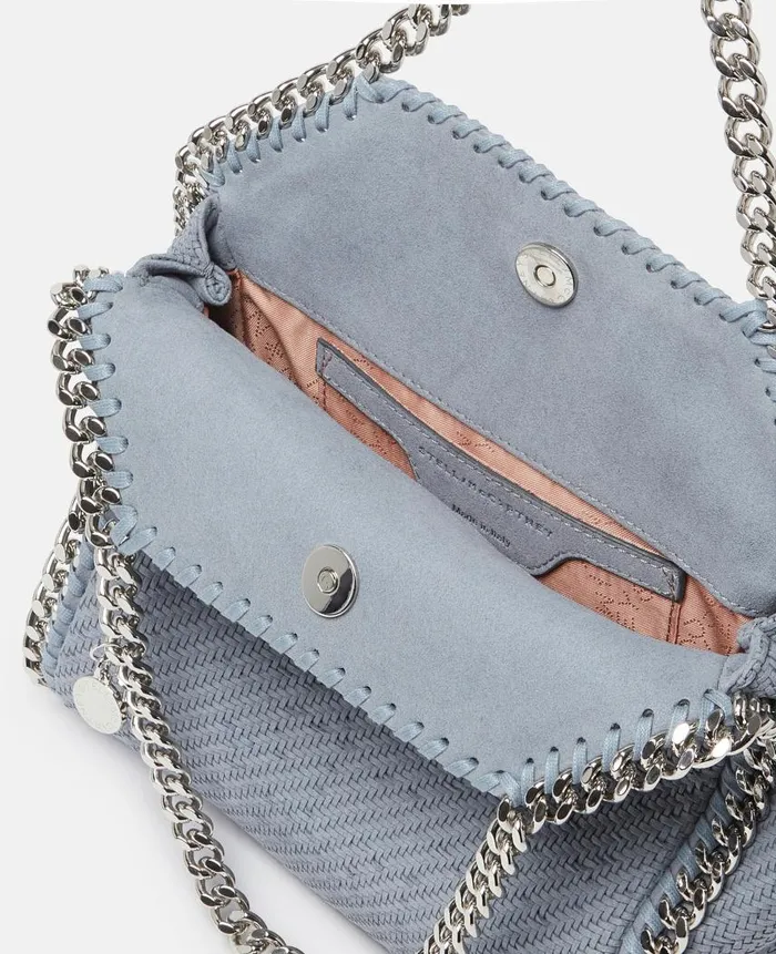 Women Iconic Falabella Stella McCartney Falabella Mini Tote Bag Blue Grey