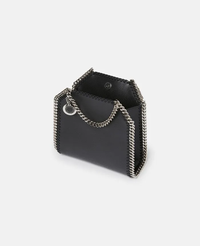Women Iconic Falabella Stella McCartney Falabella Tiny Tote Bag Black