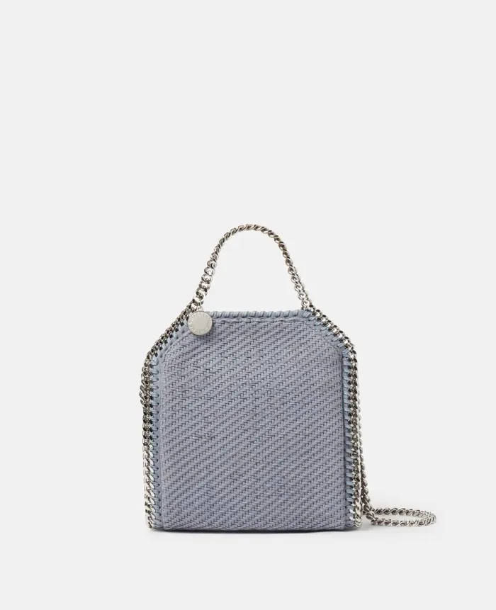 Women Iconic Falabella Stella McCartney Falabella Tiny Tote Bag Blue Grey