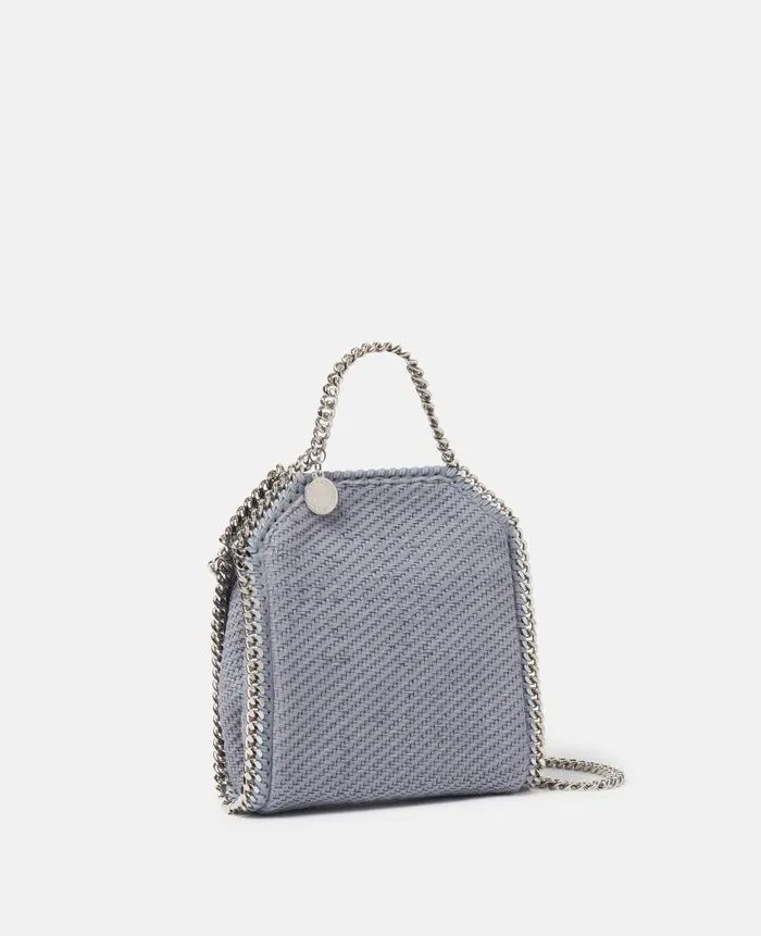 Women Iconic Falabella Stella McCartney Falabella Tiny Tote Bag Blue Grey